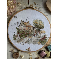 Cross stitch kit "Is it really summer?" 25,5 х 21,5 cm SANN-41