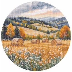 Cross stitch kit "Echo of the passing summer" 20×20 cm S1722