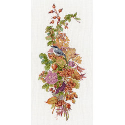 Cross stitch kit "Autumn Berries (based on a painting by Olga Ionaitis)" 19×44 cm S1720