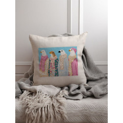 Cross stitch kit PANNA "Stylish pigeons" 23 x 17.5 cm PNK-7550