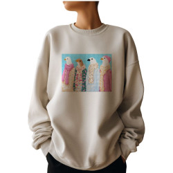 Cross stitch kit PANNA "Stylish pigeons" 23 x 17.5 cm PNK-7550