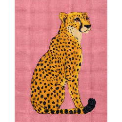 Cross stitch kit PANNA "Cheetah" 19 x 25 cm PNK-7542