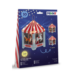 Cross stitch kit PANNA "Toy. Carousel" 16.5 x 19 x 16.5 cm PIG-7354