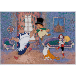 Cross stitch kit "In good company" 32 x 23 cm PCMF-D-7543