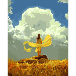 Wizardi Painting by Numbers Kit Morning 40x50 cm K01