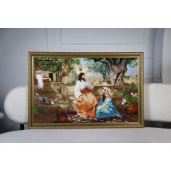 Cross stitch kit "Christ with Martha and Mary" 85 x 54 cm S/MK120