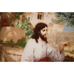Cross stitch kit "Christ with Martha and Mary" 85 x 54 cm S/MK120