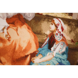 Cross stitch kit "Christ with Martha and Mary" 85 x 54 cm S/MK120
