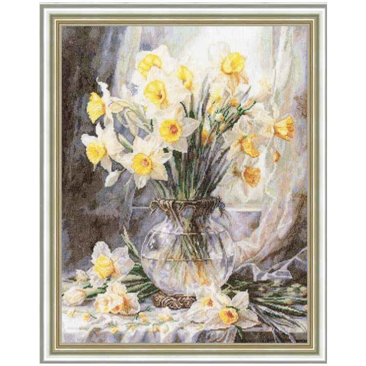 Набор для вышивания "Нежность нарциссов" 34,7 х 44,8 см S/LTS087
