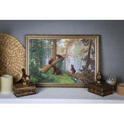 Набор для вышивания крестиком "Утро в сосновом лесу" 43.7 x 29.3 см S/KR007