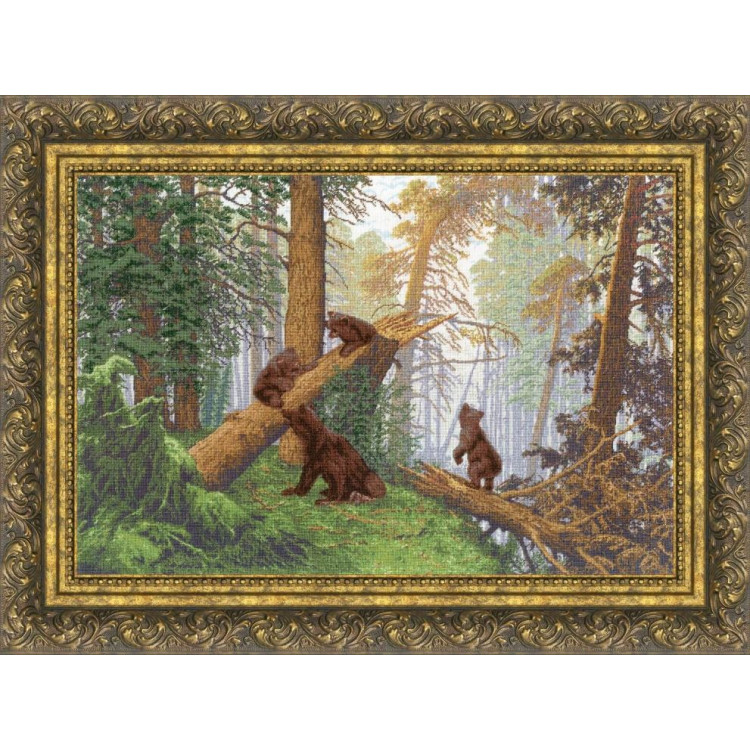 Набор для вышивания крестиком "Утро в сосновом лесу" 43.7 x 29.3 см S/KR007