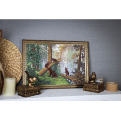 Набор для вышивания крестиком "Утро в сосновом лесу" 43.7 x 29.3 см S/KR007