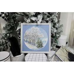 Набор для вышивания крестом "Серебро на ветвях" 31.7 x 31.7 cm S/VM048