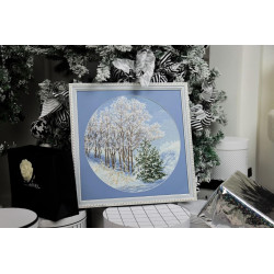 Набор для вышивания крестом "Серебро на ветвях" 31.7 x 31.7 cm S/VM048