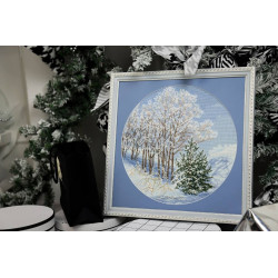 Набор для вышивания крестом "Серебро на ветвях" 31.7 x 31.7 cm S/VM048