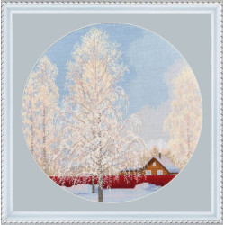 Набор для вышивания крестиком "Снежный кружев" 31,7 x 31,7 см S/VM047