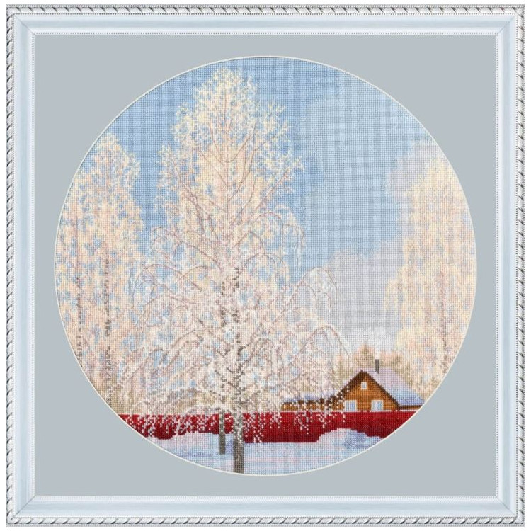 Набор для вышивания крестиком "Снежный кружев" 31,7 x 31,7 см S/VM047