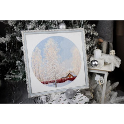 Набор для вышивания крестиком "Снежный кружев" 31,7 x 31,7 см S/VM047