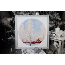 Набор для вышивания крестиком "Снежный кружев" 31,7 x 31,7 см S/VM047