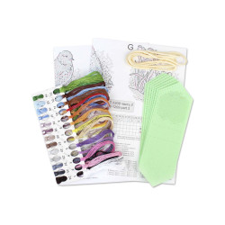 Набор для вышивания крестом "Весенняя гирлянда (7 флажков)" ST-1209