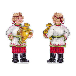 Cross stitch kit "Festive samovar" 17*9 cm SR-1357