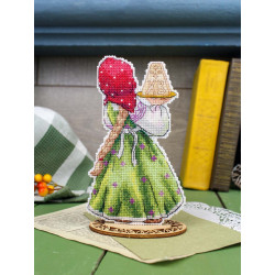 Набор для вышивания крестиком "Пасхальный десерт" 16*10 см SR-1356