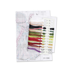 Набор для вышивания крестиком "Пасхальный десерт" 16*10 см SR-1356