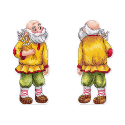 Cross stitch kit "Grandfather with a willow" 16*7 cm SR-1355