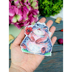 Набор для вышивания крестом "Любитель маков" 10*9 см SR-1351