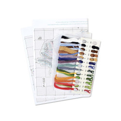 Набор для вышивания крестиком "Сказочная хижина" 16*13 см SR-1333