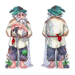 Cross stitch kit "The old fisherman" 20*9 cm SR-1331