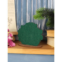 Вышивка крестом на деревянной основе "Примулы в горшке" 10*12*5 см SO-159