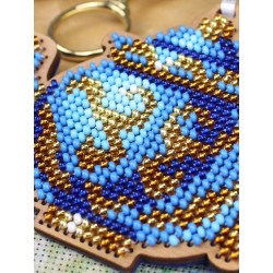 Вышивка крестом на деревянной основе Элегантный чайный сервиз. Чайник 8*10 см SO-154