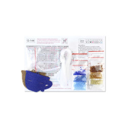 Вышивка на деревянной основе "Элегантный чайный сервиз. Чашка" 5*8 см SO-144