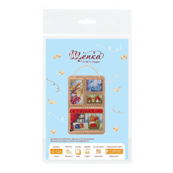 Вышивка крестом на деревянной основе "Осенний коллаж" 26*17 cm SO-126