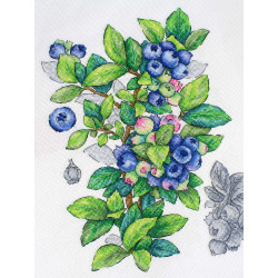 Набор для вышивания крестиком "Черника" 28*20 см SNV-929