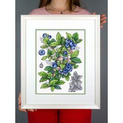 Набор для вышивания крестиком "Черника" 28*20 см SNV-929