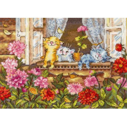Cross stitch kit "Carefree childhood" 19*25 cm SNV-1017