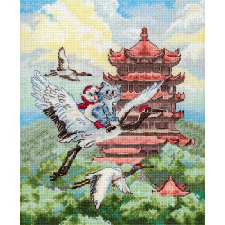Cross stitch kit "Air travel" 25*20 cm SNV-1016