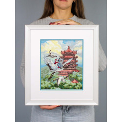 Набор для вышивания крестом "Воздушное путешествие" 25*20 см SNV-1016