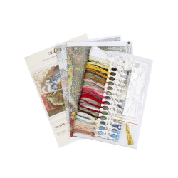 Набор для вышивания крестиком "Езда на слоне" 25*20 см SNV-1015