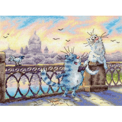 Cross stitch kit "On the river bank" 25*20 cm SNV-1014