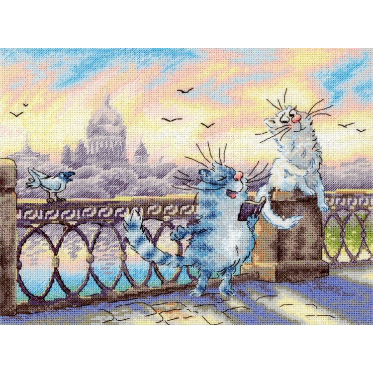 Cross stitch kit "On the river bank" 25*20 cm SNV-1014