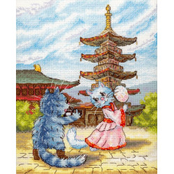 Cross stitch kit "Graceful dance" 25*20 cm SNV-1013