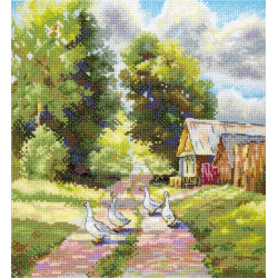 Cross stitch kit "On a country road" 22*20 cm SNV-1001