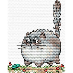 Cross stitch kit "Beware of danger!" 9*7 cm SM-1263