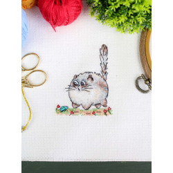 Cross stitch kit "Beware of danger!" 9*7 cm SM-1263