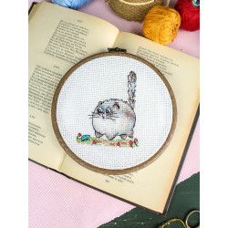 Набор для вышивания крестом "Осторожно, опасность!" 9*7 см SM-1263