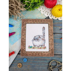 Набор для вышивания крестом "Осторожно, опасность!" 9*7 см SM-1263