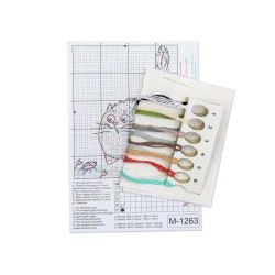Набор для вышивания крестом "Осторожно, опасность!" 9*7 см SM-1263